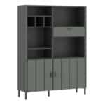 Furniture To Go Arundel green 2 door bookcase