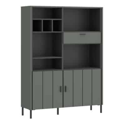 Furniture To Go Arundel green 2 door bookcase