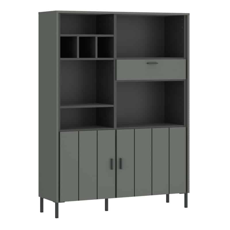 Furniture To Go Arundel green 2 door bookcase