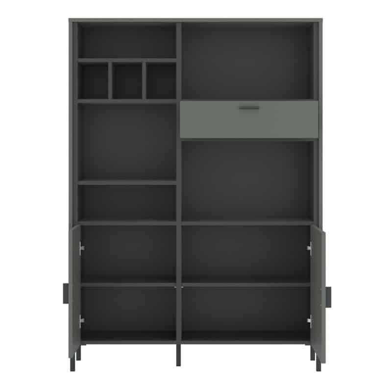 Furniture To Go Arundel Green 2 Door Bookcase The Home and Office Stores