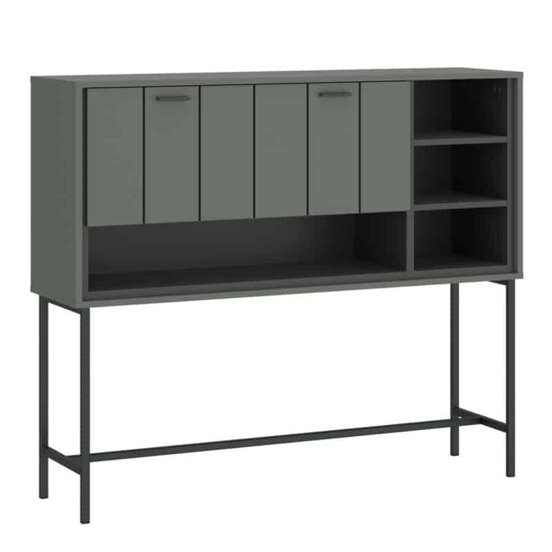 Furniture To Go Arundel green raised storage bar cabinet