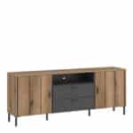 The Furniture To Go Arundel oak 158cm wide tv cabinet