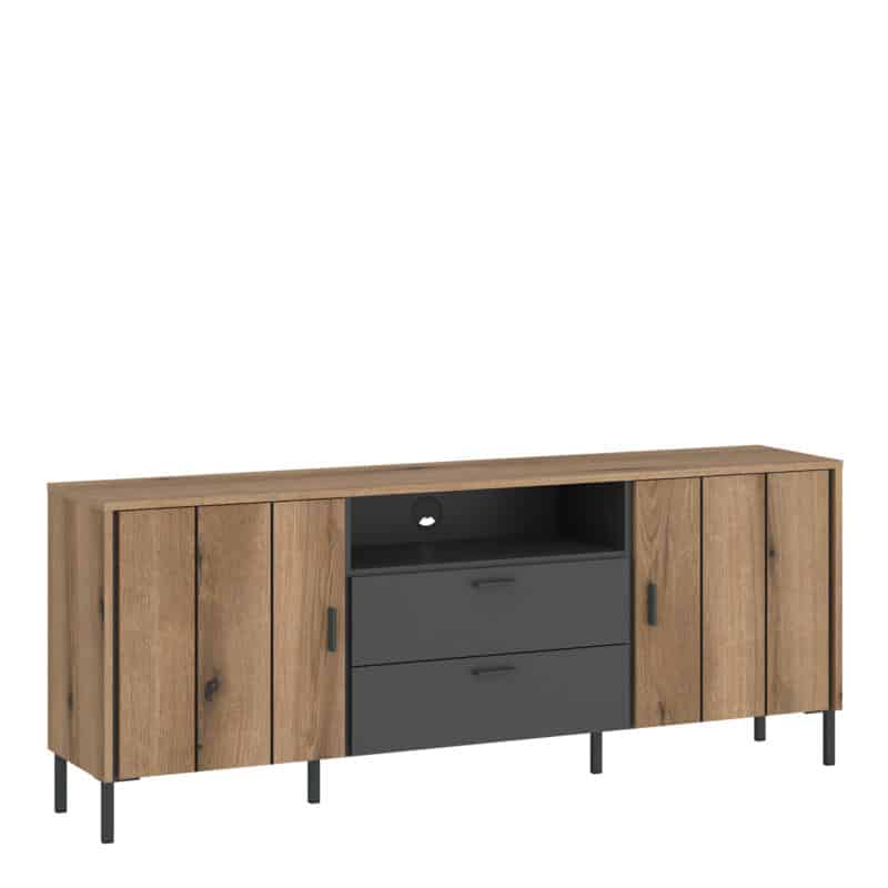 The Furniture To Go Arundel oak 158cm wide tv cabinet