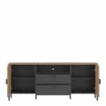 Furniture To Go Arundel Oak 158cm Wide TV Cabinet The Home and Office Stores