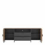Furniture To Go Arundel Oak 173cm Wide TV Cabinet The Home and Office Stores