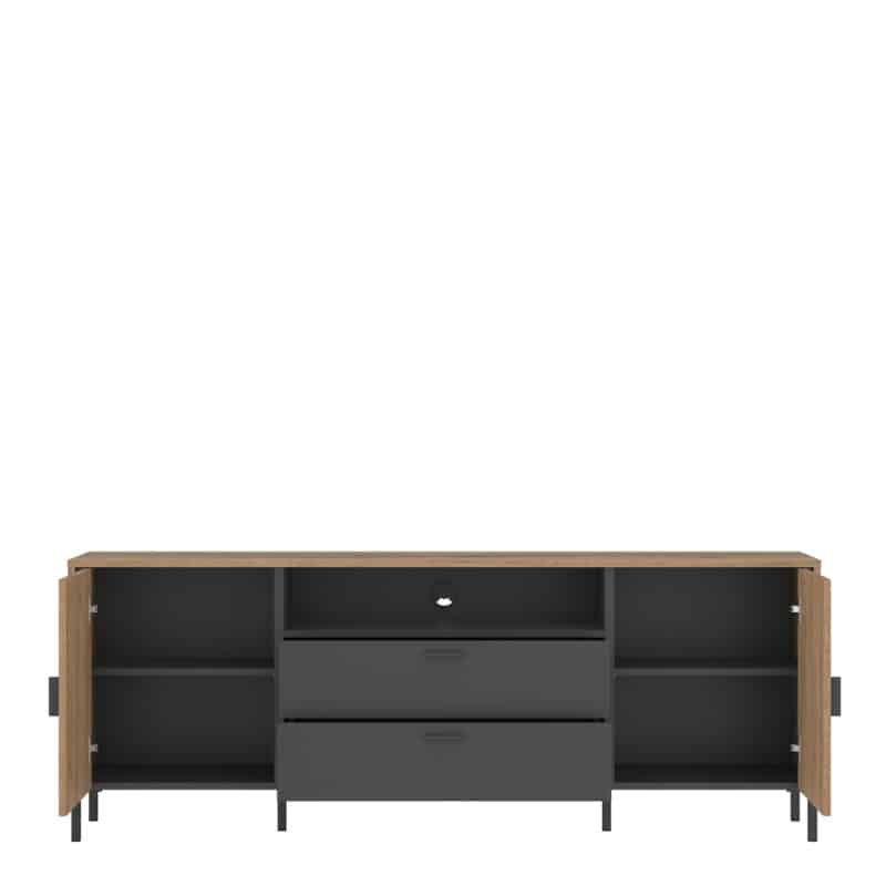 Furniture To Go Arundel Oak 173cm Wide TV Cabinet The Home and Office Stores