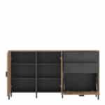 Furniture To Go Arundel Oak 2 Door 1 Flap Sideboard The Home and Office Stores