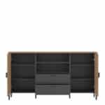 Furniture To Go Arundel Oak 2 Door 2 Drawer Sideboard The Home and Office Stores