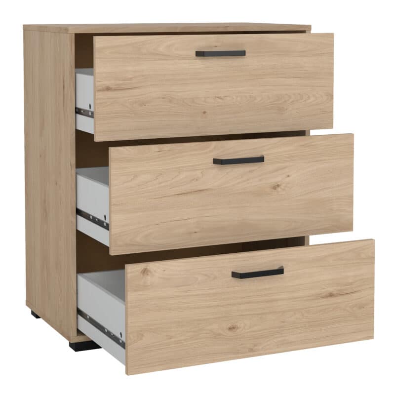 Furniture To Go Sofia Jackson Hickory 3 Drawer Chest The Home and Office Stores