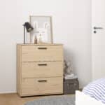 Furniture To Go Sofia Jackson Hickory 3 Drawer Chest The Home and Office Stores