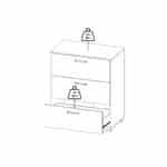 Furniture To Go Sofia Jackson Hickory 3 Drawer Chest The Home and Office Stores