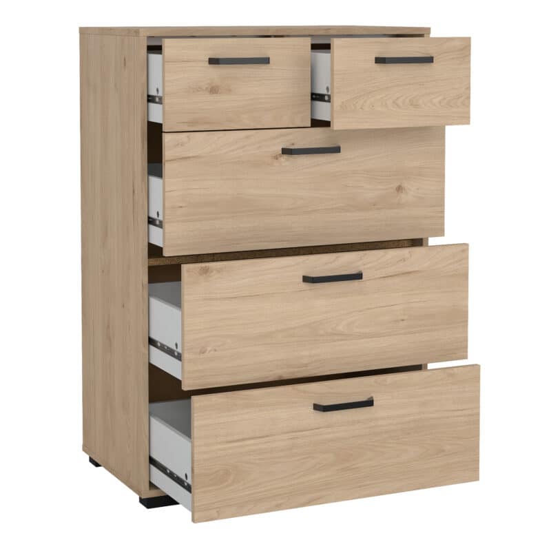 Furniture To Go Sofia Jackson Hickory 5 Drawer Chest The Home and Office Stores