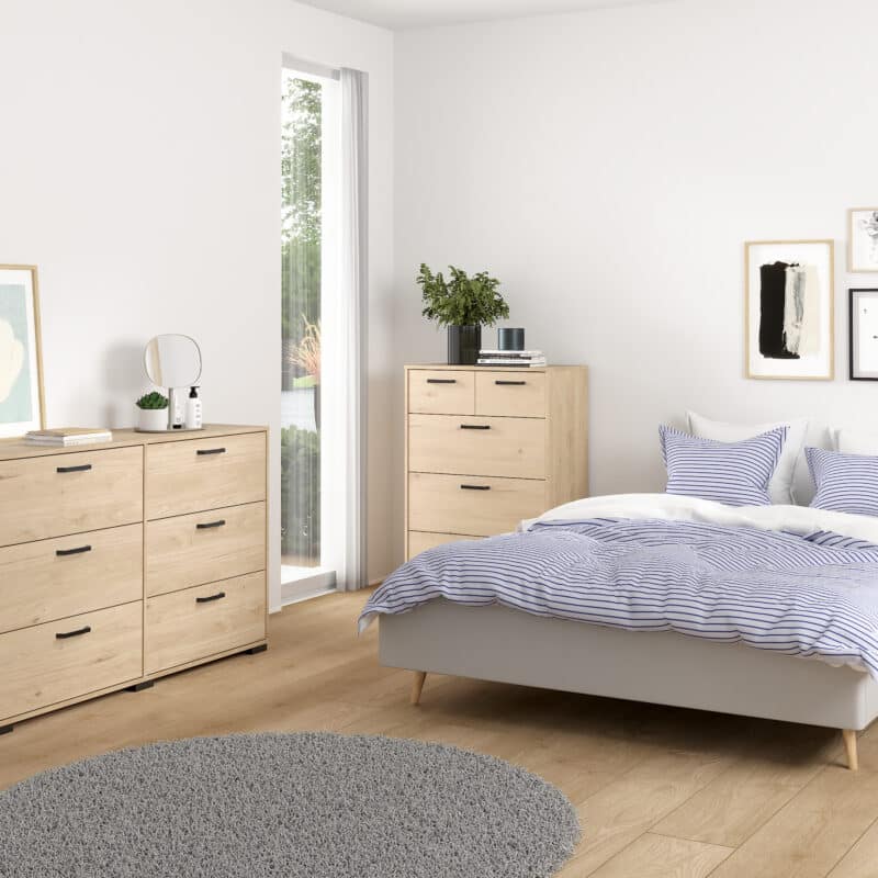 Furniture To Go Sofia Jackson Hickory 5 Drawer Chest The Home and Office Stores