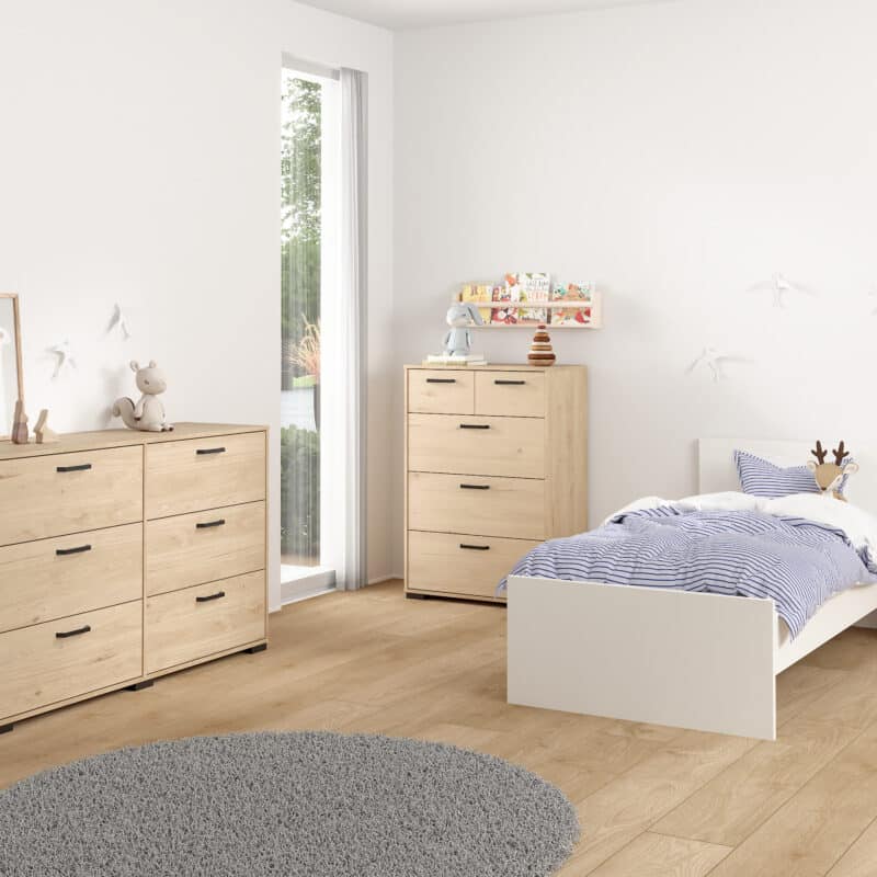 Furniture To Go Sofia Jackson Hickory 5 Drawer Chest The Home and Office Stores