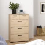 Furniture To Go Sofia Jackson Hickory 5 Drawer Chest The Home and Office Stores