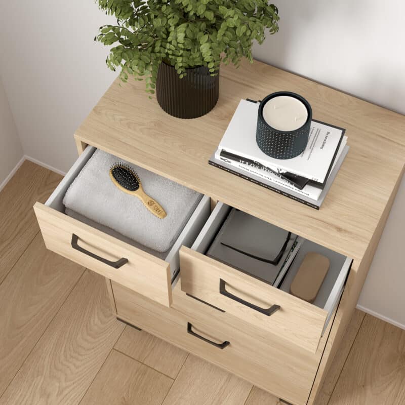 Furniture To Go Sofia Jackson Hickory 5 Drawer Chest The Home and Office Stores