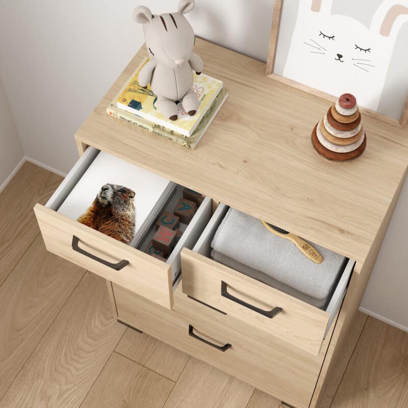 Furniture To Go Sofia Jackson Hickory 5 Drawer Chest The Home and Office Stores