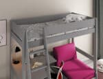 Kids Avenue Estella Grey High Sleeper Bed 1 with Pink Sofabed & Desk The Home and Office Stores