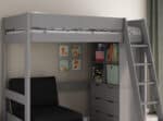Kids Avenue Estella Grey High Sleeper Bed 2 with Black Sofabed Chest & Cube The Home and Office Stores