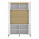 Furniture To Go Lazio Vitrin White 2 Door Display Cabinet The Home and Office Stores