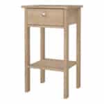 Furniture To Go Madrid 1 Drawer Bedside Table Oak The Home and Office Stores