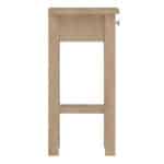 Furniture To Go Madrid 1 Drawer Bedside Table Oak The Home and Office Stores