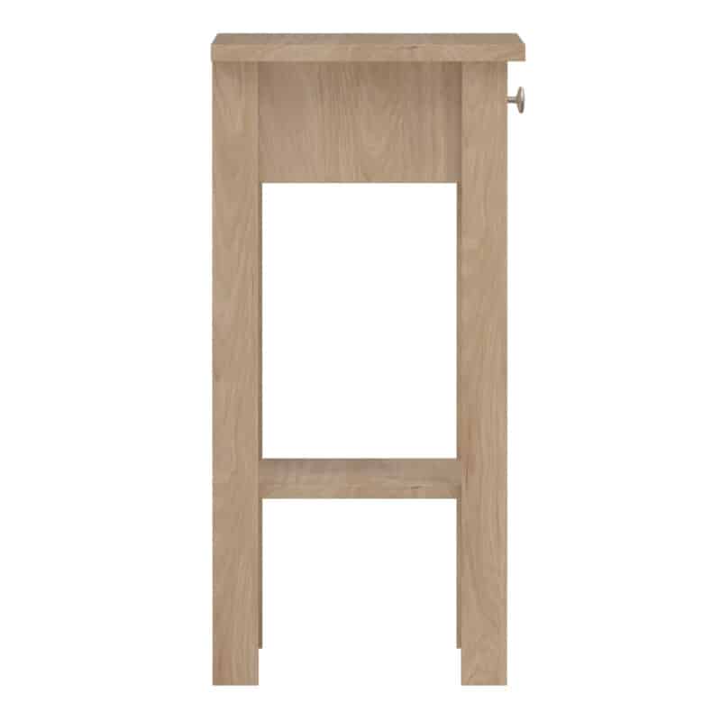 Furniture To Go Madrid 1 Drawer Bedside Table Oak The Home and Office Stores