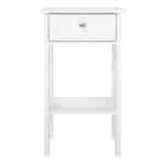Furniture To Go Madrid 1 Drawer Bedside Table White The Home and Office Stores