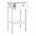 Furniture To Go Madrid 1 Drawer Bedside Table White The Home and Office Stores