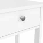 Furniture To Go Madrid 1 Drawer Bedside Table White The Home and Office Stores