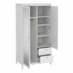 Furniture To Go Madrid 2 Door 2 Drawer Mirrored Wardrobe White The Home and Office Stores