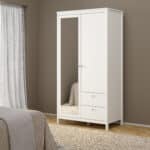 Furniture To Go Madrid 2 Door 2 Drawer Mirrored Wardrobe White The Home and Office Stores