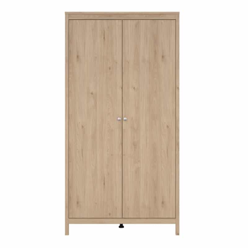 Furniture To Go Madrid 2 Door Wardrobe Oak The Home and Office Stores