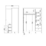 Furniture To Go Madrid 3 Door 2 Drawer Mirrored Wardrobe Cashmere The Home and Office Stores