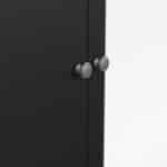 Furniture To Go Madrid 3 Door 2 Drawer Mirrored Wardrobe Matt Black The Home and Office Stores
