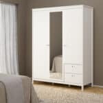 Furniture To Go Madrid 3 Door 2 Drawer Mirrored Wardrobe White The Home and Office Stores