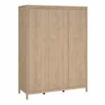 Furniture To Go Madrid 3 Door Wardrobe Oak