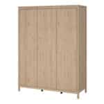 Furniture To Go Madrid 3 Door Wardrobe Oak The Home and Office Stores
