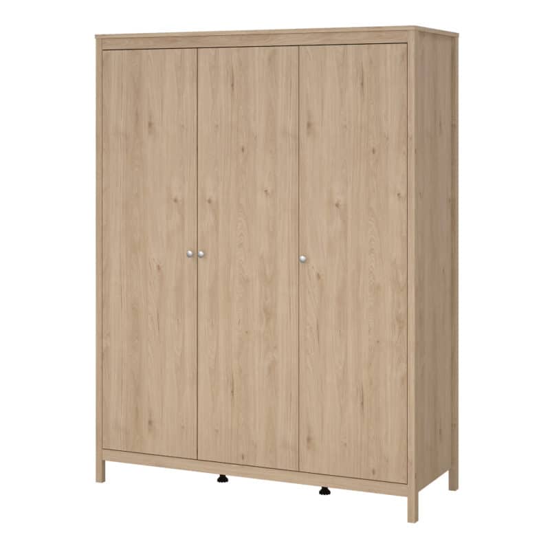 Furniture To Go Madrid 3 Door Wardrobe Oak The Home and Office Stores