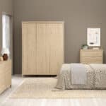 Furniture To Go Madrid 3 Door Wardrobe Oak The Home and Office Stores