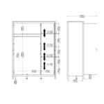 Furniture To Go Madrid 3 Door Wardrobe Oak The Home and Office Stores