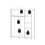Furniture To Go Madrid 3 Door Wardrobe Oak The Home and Office Stores