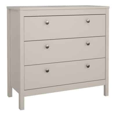 Furniture To Go Madrid 3 drawer chest cashmere