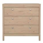 Furniture To Go Madrid 3 Drawer Chest Oak The Home and Office Stores