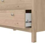 Furniture To Go Madrid 3 Drawer Chest Oak The Home and Office Stores