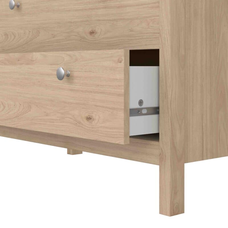 Furniture To Go Madrid 3 Drawer Chest Oak The Home and Office Stores