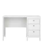 Furniture To Go Madrid 3 Drawer Desk White The Home and Office Stores
