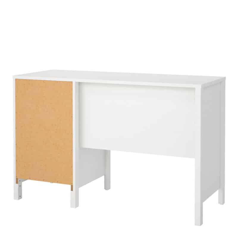 Furniture To Go Madrid 3 Drawer Desk White The Home and Office Stores