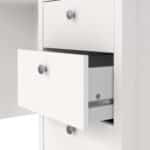 Furniture To Go Madrid 3 Drawer Desk White The Home and Office Stores