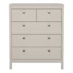 Furniture To Go Madrid 5 Drawer Chest Cashmere The Home and Office Stores